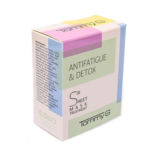 6 Sheet Mask Antifatigue & Detox