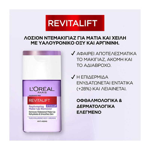 L’Oreal Paris  Revitalift Filler Λοσιόν Ματιών Με Υαλουρονικό Οξύ 125ml