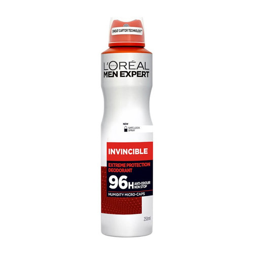 Men Expert Invincible Spray, 96h anti-odour non stop extreme protection 150ml