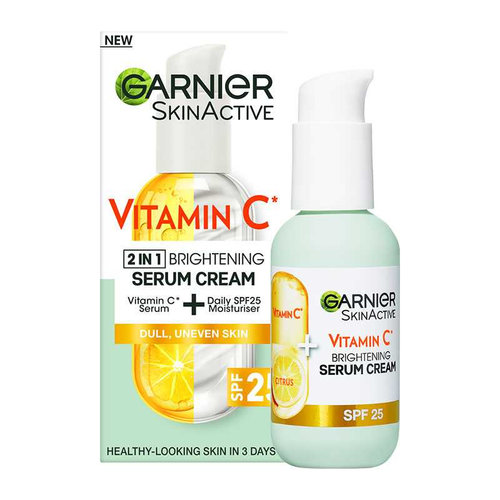 Garnier Κρέμα Ορός Με Βιταμίνη C Και SPF25 Για Λάμψη 50ml