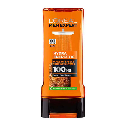 Men Expert Hydra Energetic Αφρόλουτρο Με Ταυρινη Για Άμεση Αίσθηση Φρεσκάδας 400ml