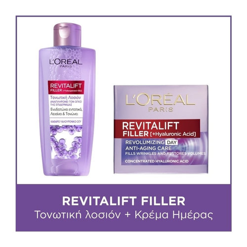 Skincare Routine Revitalift Filler Toner & Day Cream