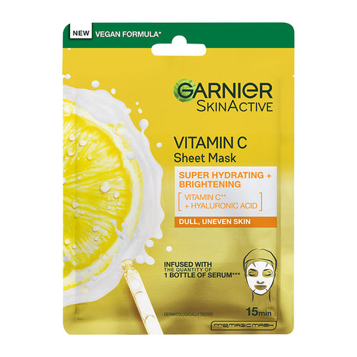 Garnier Υφασμάτινη Μάσκα Βιταμίνη C Για Λάμψη Και Ενυδάτωση 28gr