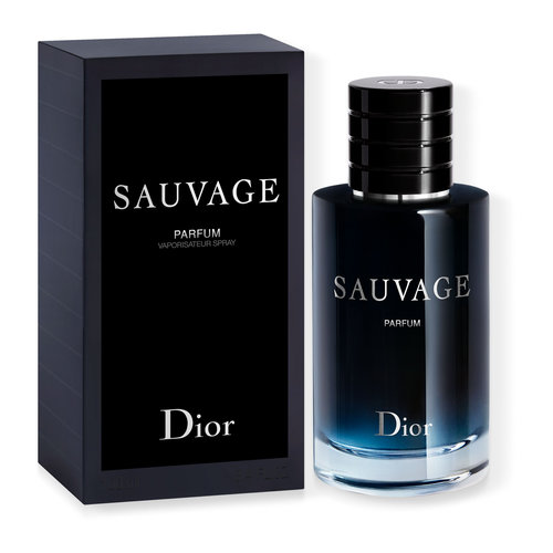 Sauvage Parfum Men`s Fragrance - Citrus and Woody Notes - Refillable Bottle