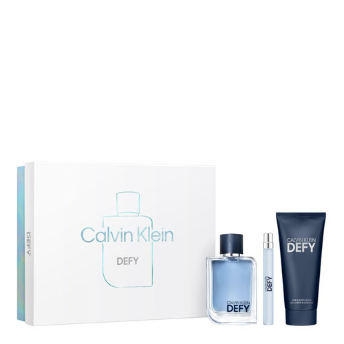 Defy Eau De Toilette 100ml & Travel Spray 10ml & Shower Gel 100ml