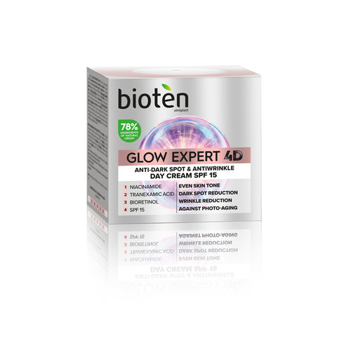 Glow Expert 4D Κρέμα Ημέρας Κατά Των Πανάδων & Των Ρυτίδων SPF15 50ml