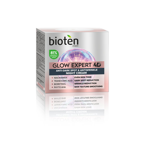 Glow Expert 4D Κρέμα Νύχτας Κατά Των Πανάδων & Των Ρυτίδων 50ml