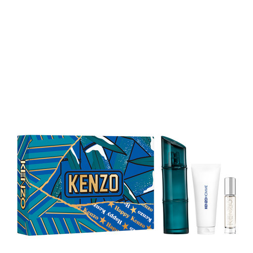 Kenzo Homme Eau De Toilette 110ml & Pen Spray 10ml & Shower Gel 75ml