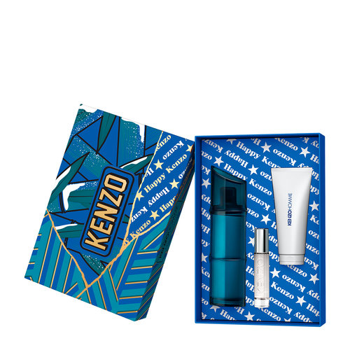 Kenzo Homme Eau De Toilette 110ml & Pen Spray 10ml & Shower Gel 75ml