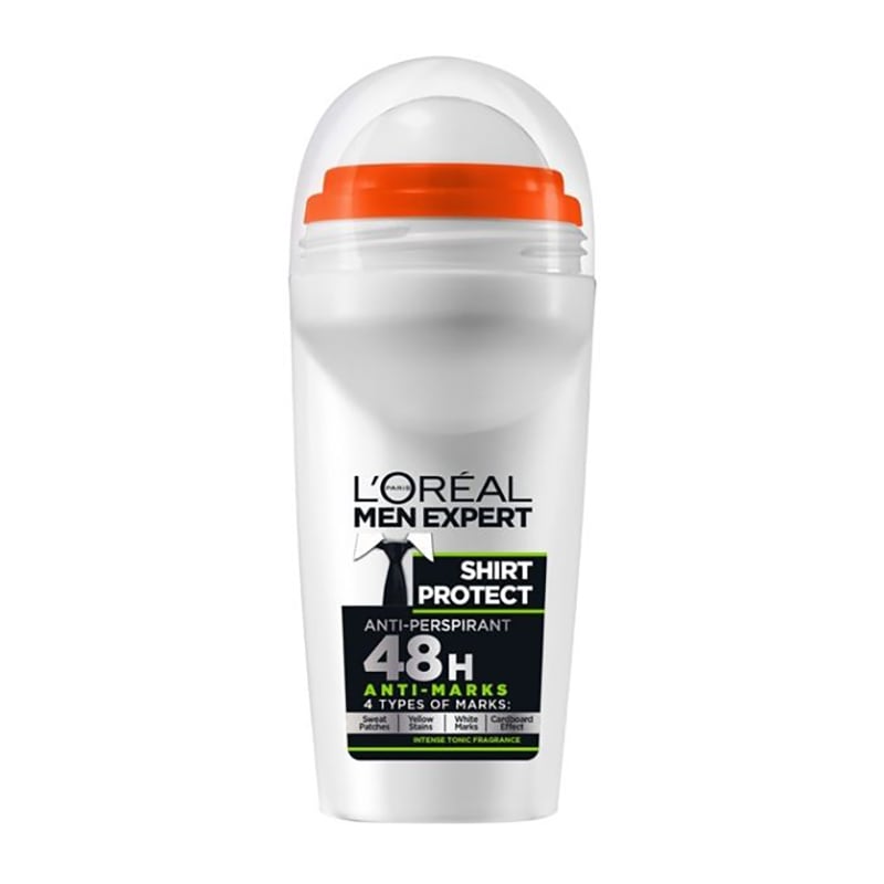 L''OREAL PARIS MEN EXPERT Men Expert Shirt Protect Roll-on, 48h anti-marks non stop protection 50ml