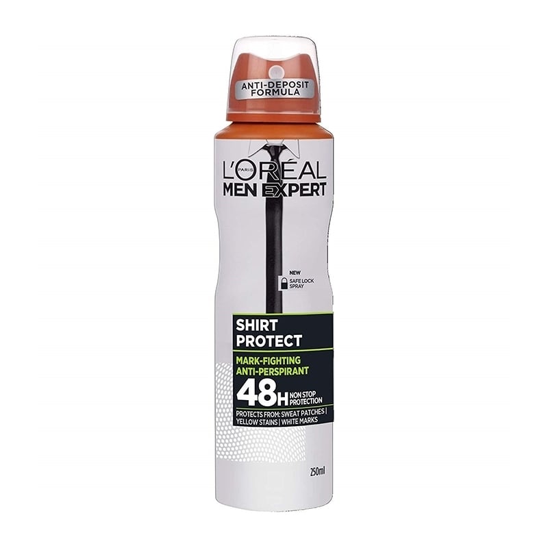 L''OREAL PARIS MEN EXPERT Men Expert Shirt Protect Spray, 48h anti-marks non stop protection 150ml