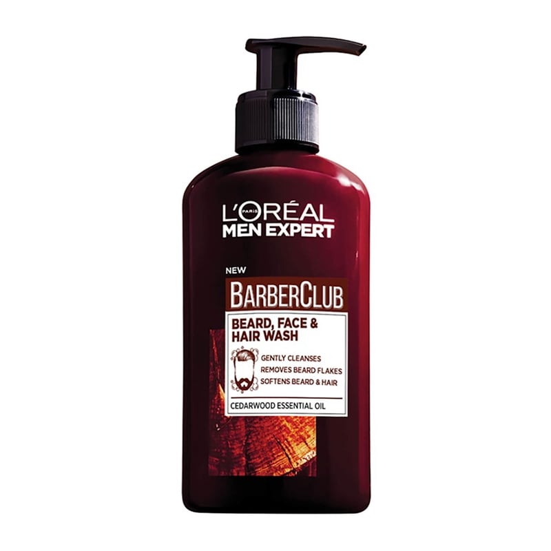 L''OREAL PARIS MEN EXPERT Barber Club Beard, Face & Hair Wash 200ml