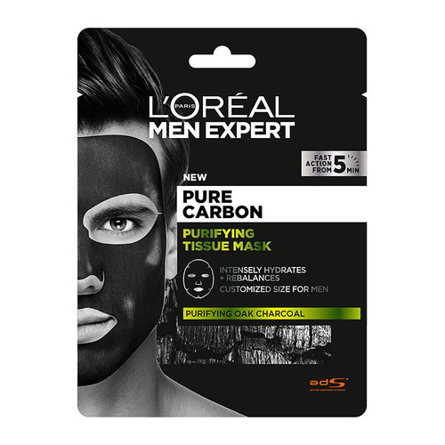 Men Expert Pure Carbon Σετ Περιποίησης Mε Άνθρακα & Υφασμάτινη Μάσκα Προσώπου