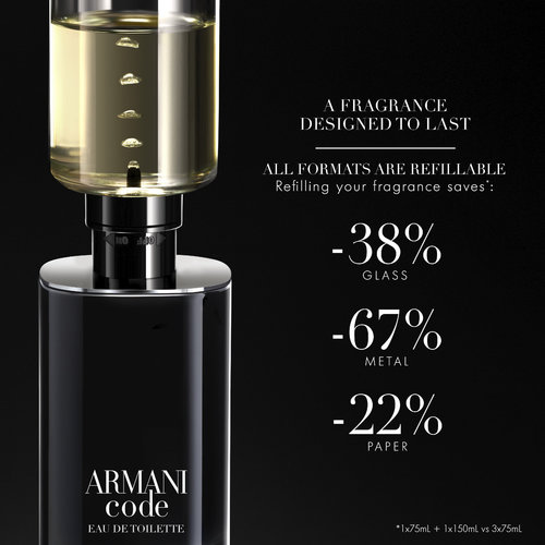 Armani Code Eau De Toilette 150ml Refill