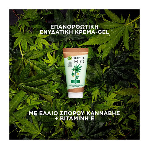 Garnier Bio Hemp Επανορθωτικη Κρεμα Προσωπου Με Ελαιο Σπορου Κανναβης 50ml