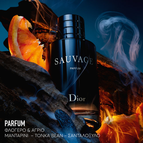 Sauvage Parfum Men`s Fragrance - Citrus and Woody Notes - Refillable Bottle