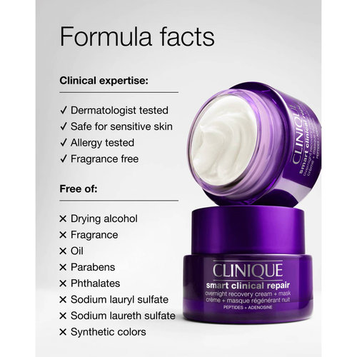 Clinique Smart Clinical Repair™ Overnight Recovery Cream + Mask 50ml